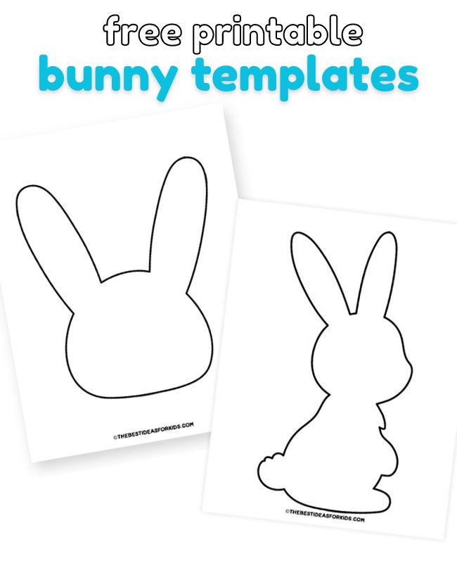 Bunny Template (Free Printables) The Best Ideas for Kids Bunny Template (Free Printables) The Best Ideas for Kids