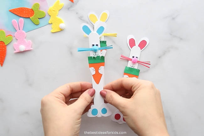 Easy Easter Popsicle Stick Craft - Craft Create Cook