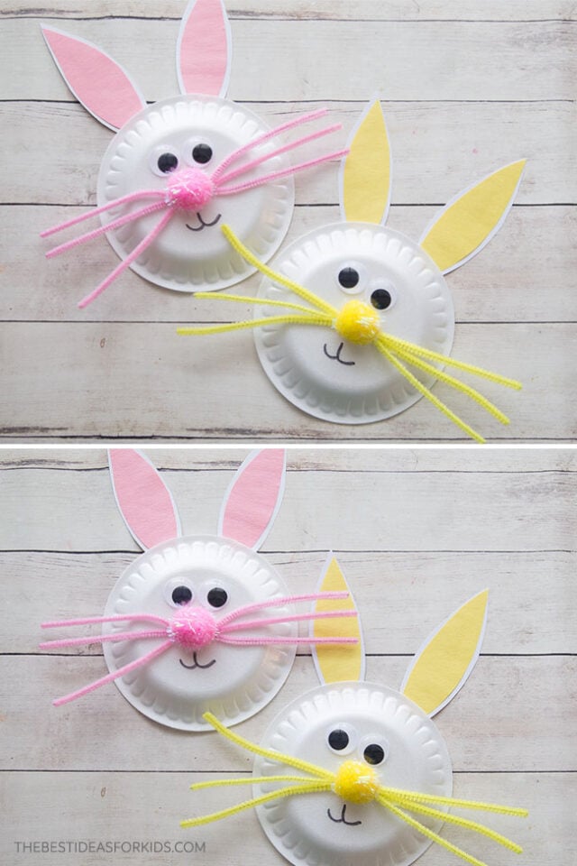 Paper Plate Bunny Craft for Kids