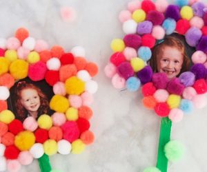 Pom Pom Flower Craft
