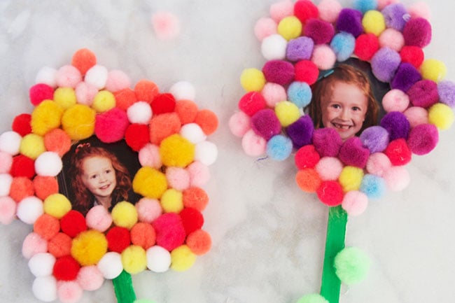 Pom Pom Pom Flower Craft