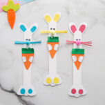 Popsicle Stick Easter Bunny