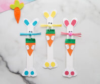 Popsicle Stick Easter Bunny