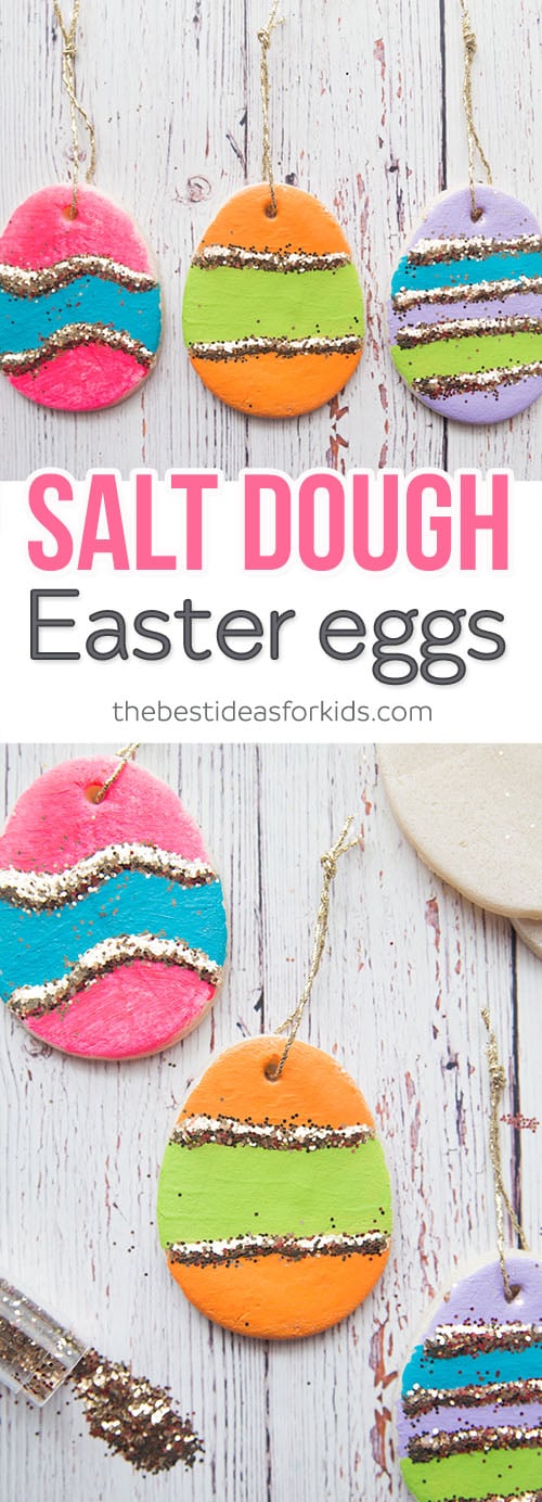 Salt Dough Easter Egg Easter Tree Ornaments