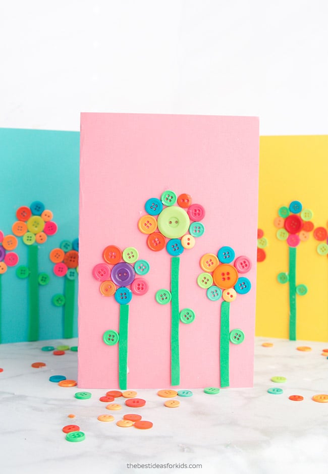 Button Flower Craft - The Farmwife Crafts