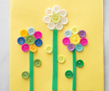 Flower Button Card