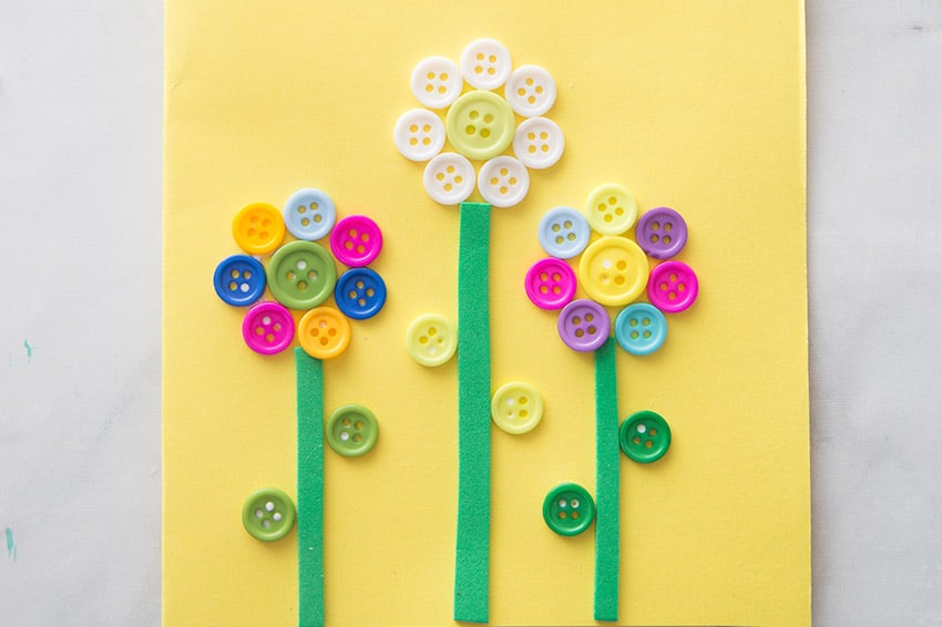 12 Handmade Paper Button Embellishments Paper Flowers Colourful Buttons  Card Making Supplies Scrapbooking Childrens Book 