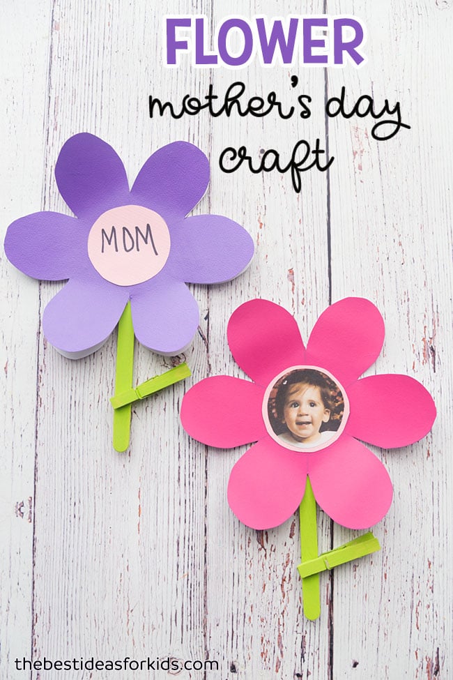 Flower Template Mother's Day Craft for Kids