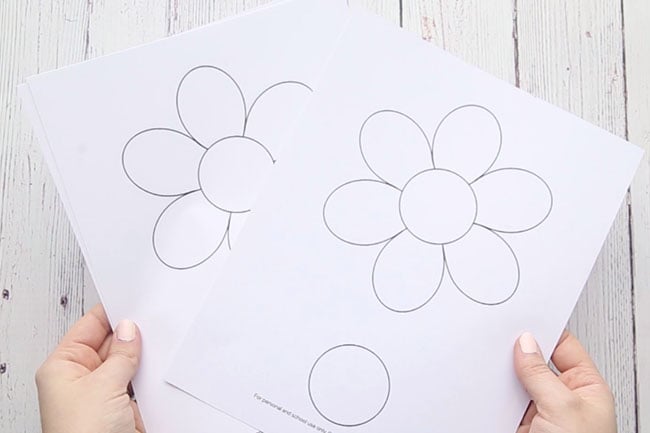 printable flower template cut out