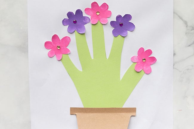 Handprint Flower Card