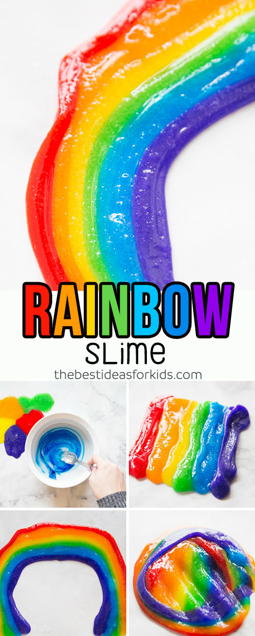 How to Make Rainbow Slime Recipe for Kids