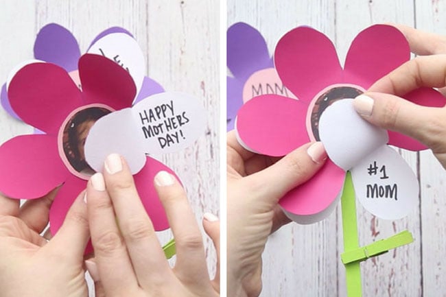 Mother's Day Flower Template Craft