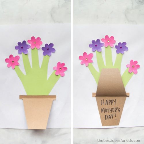 Mother's Day Handprint Flower Pot - The Best Ideas for Kids