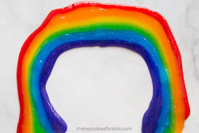 Rainbow Slime Recipe - The Best Rainbow Slime Ever - Natural Beach Living