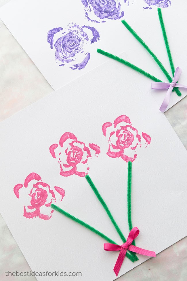 Celery Stamped Flower Bouquet