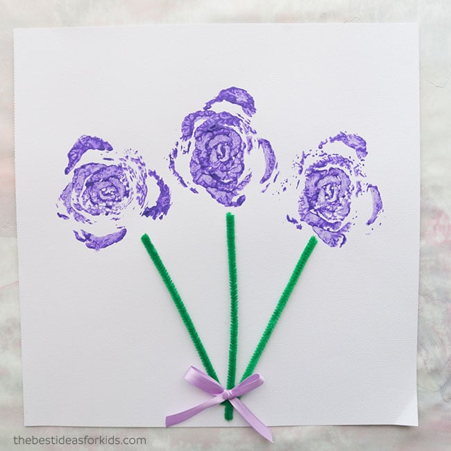 Celery Stamped Flowers