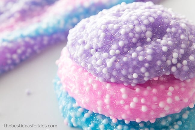 How to Make Crunchy Slime: Scented Rainbow Floam Slime