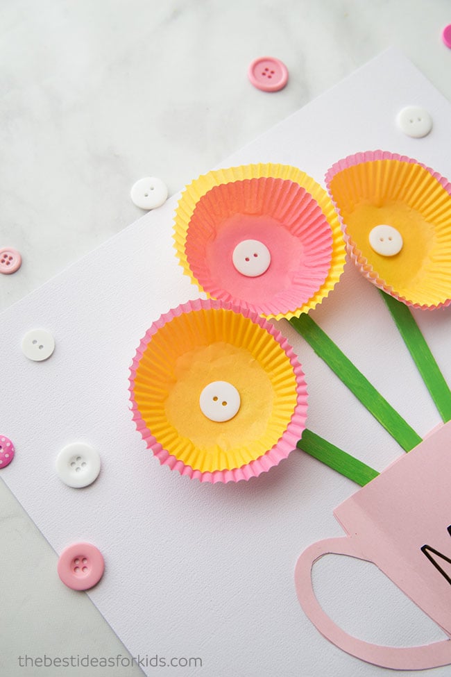 Cupcake Liner Flowers