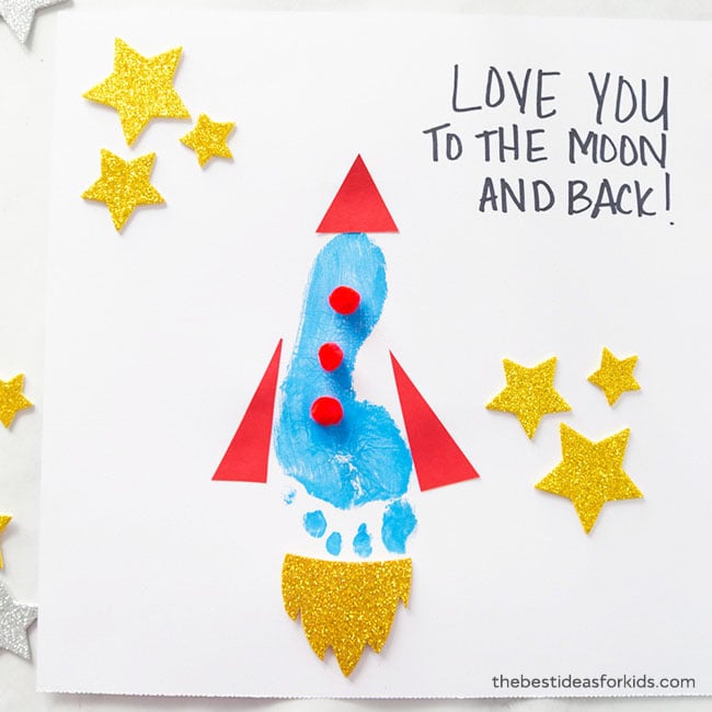 Rocket Love You to the Moon and Back Card