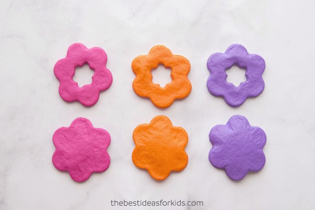 Paint Salt Dough Flowers