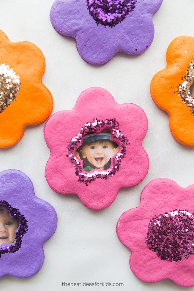 Salt Dough Flower Magnets - Salt Dough Ornaments