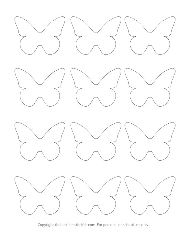 Butterfly Template To Print from www.thebestideasforkids.com