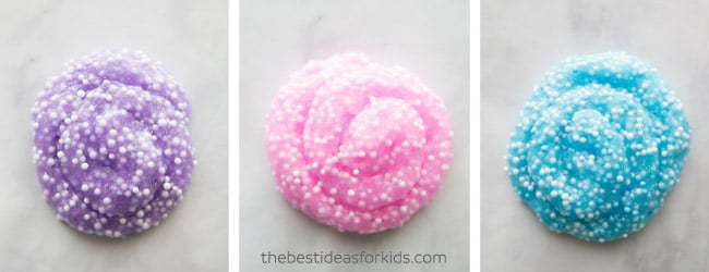 Crunchy Slime Recipe with Foam Beads