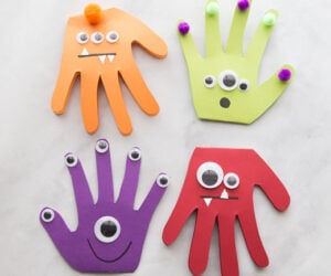 Monster Handprint Cards