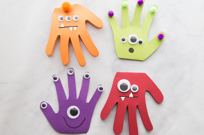 Monster Handprint Craft