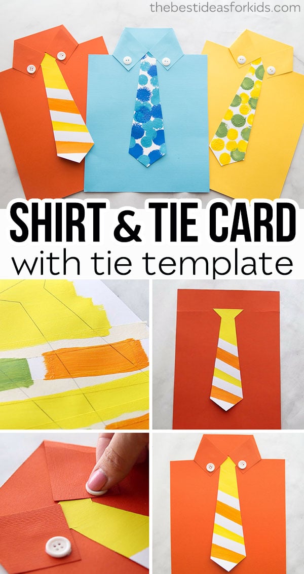 Shirt Card With Free Tie Template