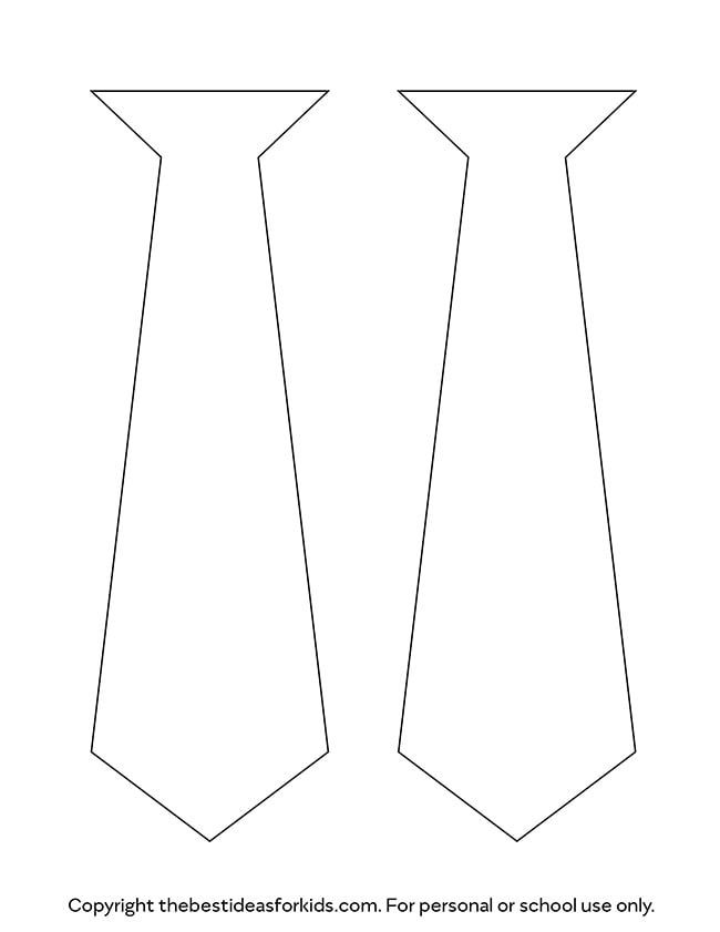 Tie Template - The Best Ideas for Kids