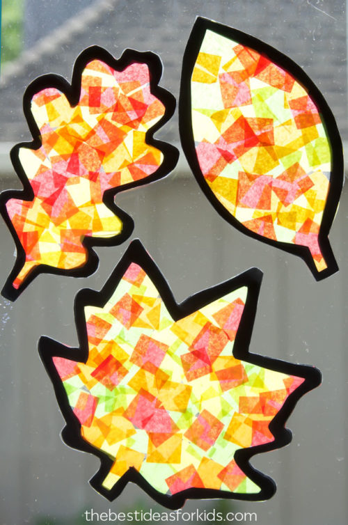 Leaf Suncatcher Craft The Best Ideas for Kids