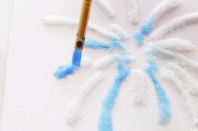 Salt Painted Fireworks - The Best Ideas for Kids