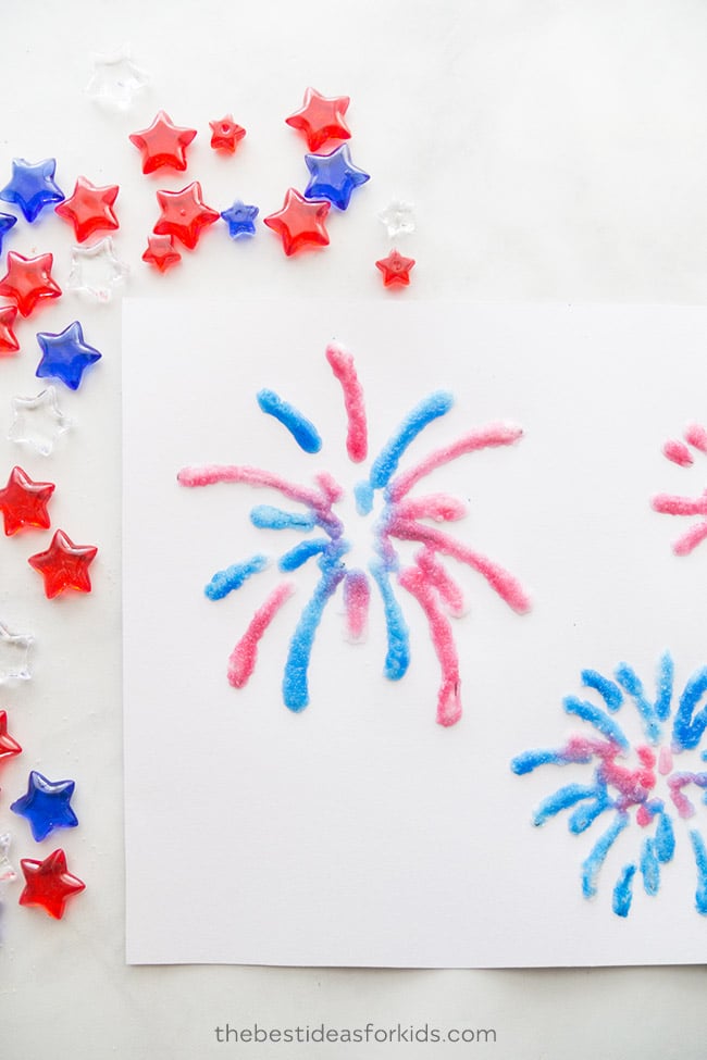 Fireworks Template Kids Craft