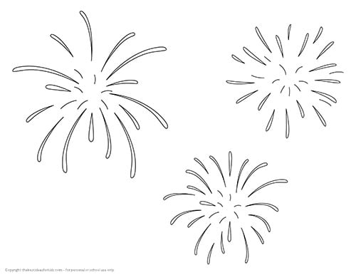 Free Fireworks Template