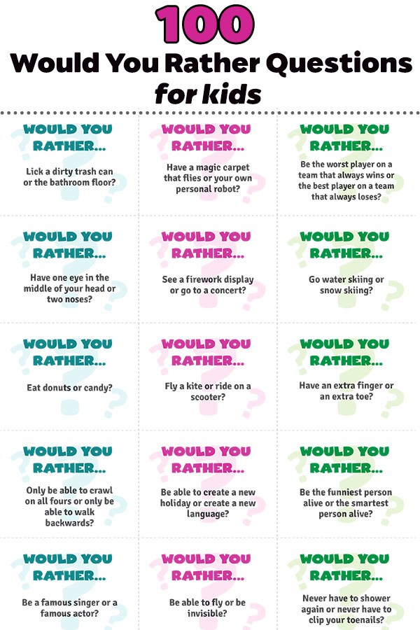 Would You Rather Questions Printable Udlvirtual Esad Edu Br