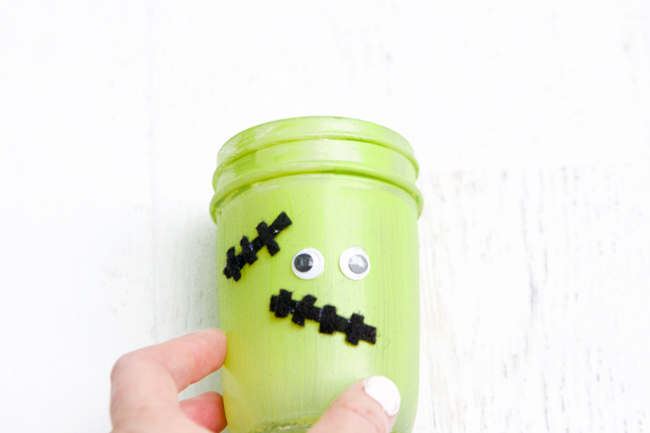 Frankenstein Mason Jar