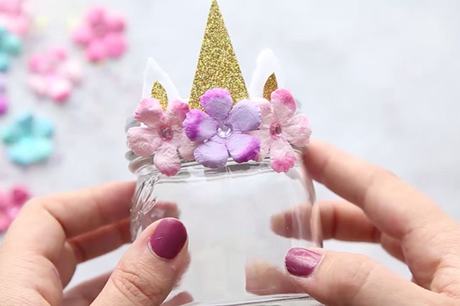 How to Make Unicorn Mason Jars