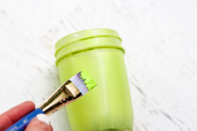 Paint Halloween Mason Jars