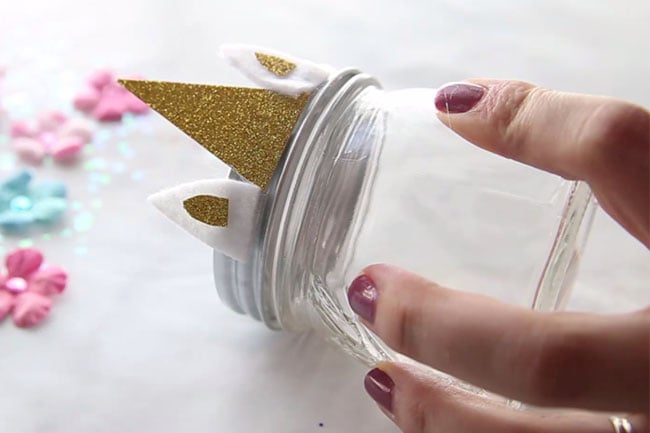 Unicorn Mason Jar DIY