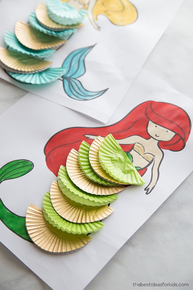 Free Mermaid Coloring Pages