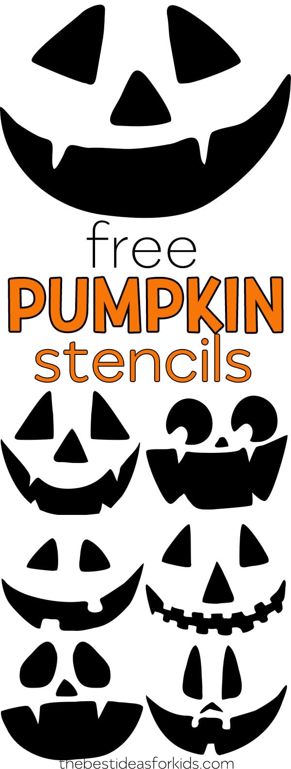 Free Printable Pumpkin Face Template Easy