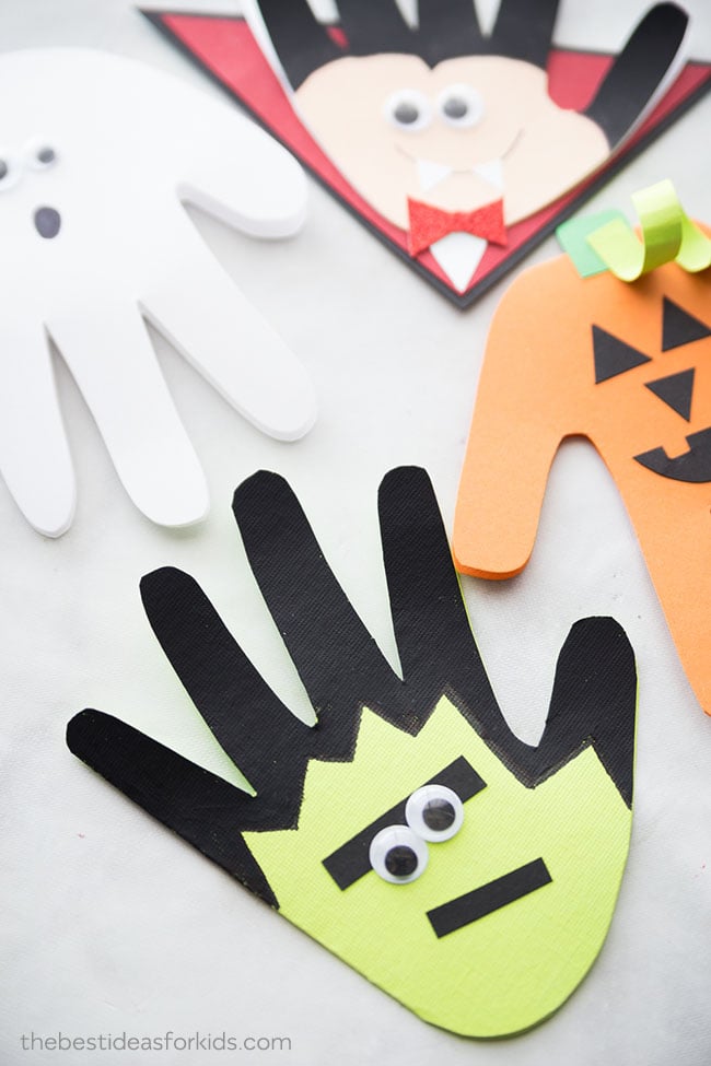 Halloween Handprint Crafts