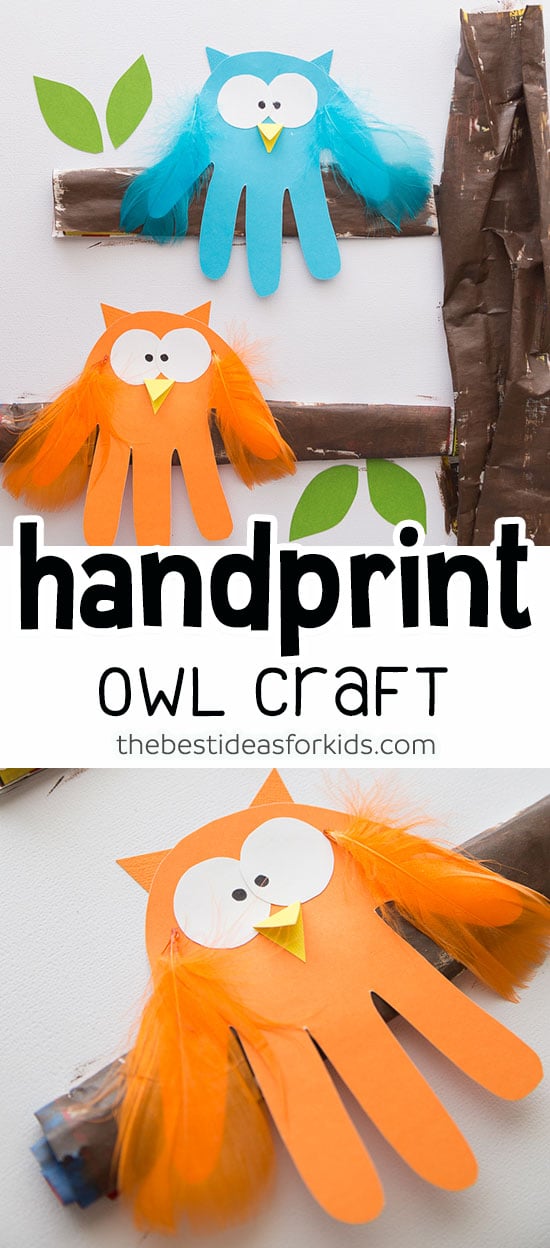 Owl Handprint Craft for Kids