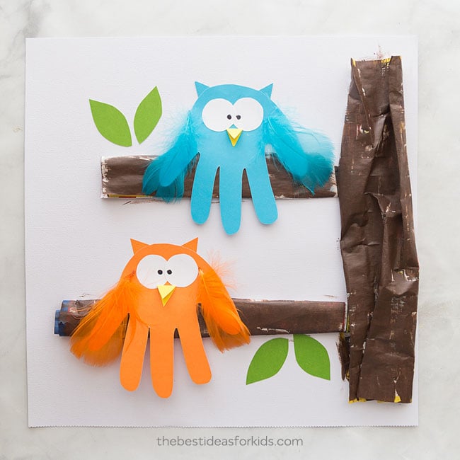 Owl Silhouette Painting  Easy Painting Idea - Arty Crafty Kids