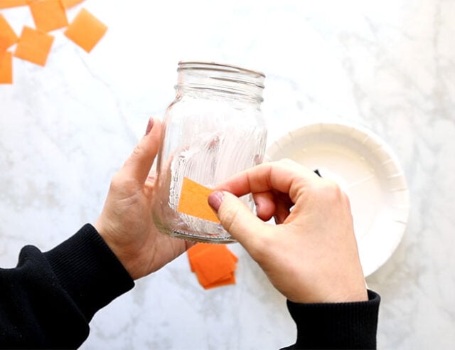 Add Mod Podge to Jar
