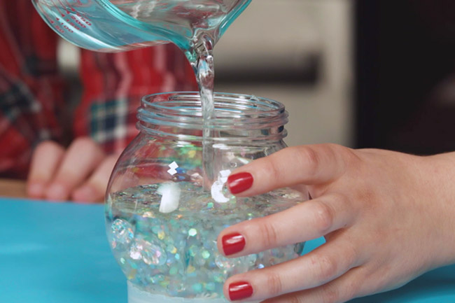 Add Water to Snow Globe