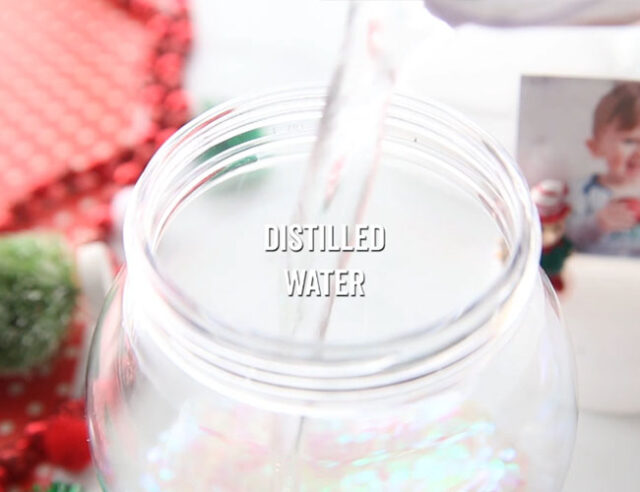 Add distilled water
