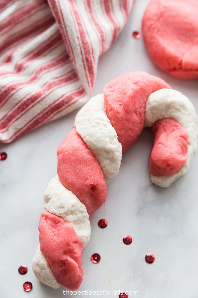 Candy Cane Playdough