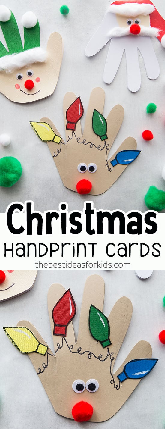 Christmas Handprint Cards The Best Ideas for Kids